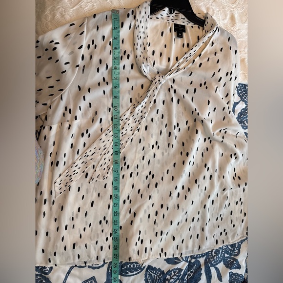 Worthington 3x Elegant Black and White Polka Dot Women's Top - Picture 4 of 4